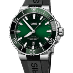 Oris Diving Grön/Gummi 43.50 mm 01 733 7730 4157-07 4 24 64EB