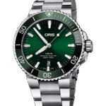 Oris Aquis Grön/Stål 43.50 mm 01 733 7730 4157-07 8 24 05PEB