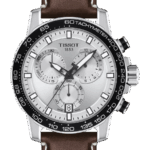 Tissot Supersport Silverfärgad/Läder 45.50 mm T125.617.16.031.00