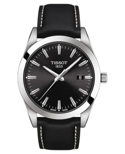 Tissot T-Classic Herrklocka SvartLäder 40 mm T127.410.16.051.00