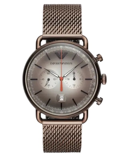 Emporio Armani Aviator Grå/Stål 43 mm