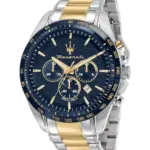 Maserati herrklocka Traguardo Blå/Stål-Guld 45 mm R8873612046