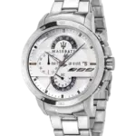 Maserati herrklocka Chronograph Vit/Stål 45 mm R8873619004