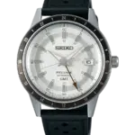 Seiko Presage Automatisk GMT Silverfärgad/Läder 40.8 mm ssk011j1