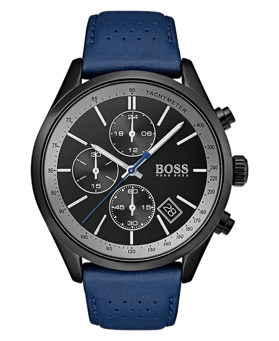 1513563 Hugo Boss Svart/Läder 44 mm - Bild 1
