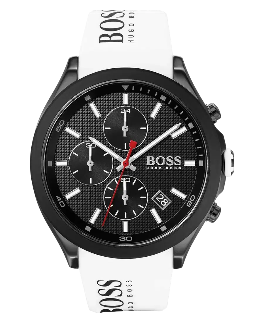 1513718 Hugo Boss Chronograph Svart/Gummi 44 mm - Bild 1
