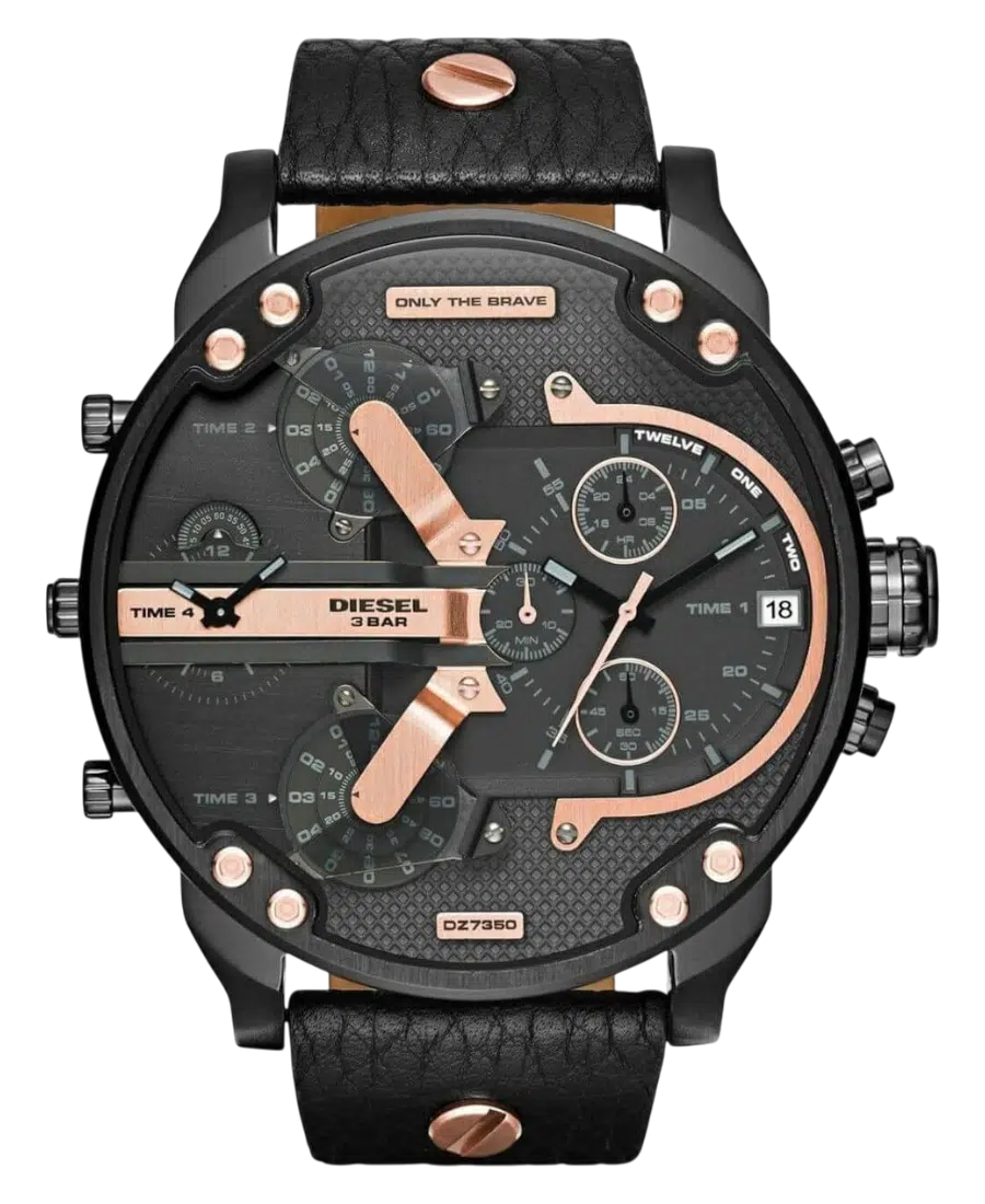 DZ7350 Diesel Mr Daddy 2.0 Black/Leather 57 mm - Bild 1
