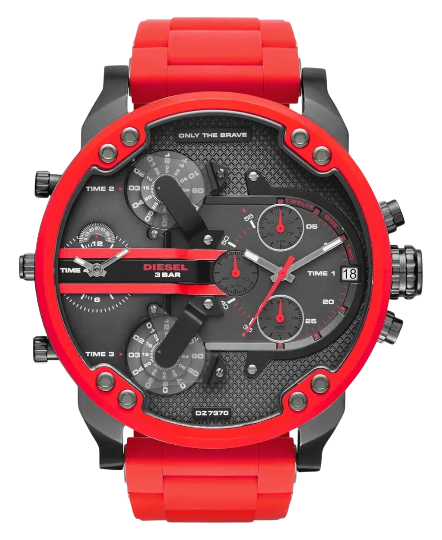 DZ7370 Diesel Mr Daddy 2.0 Red/Black Rubber 57 mm - Bild 1