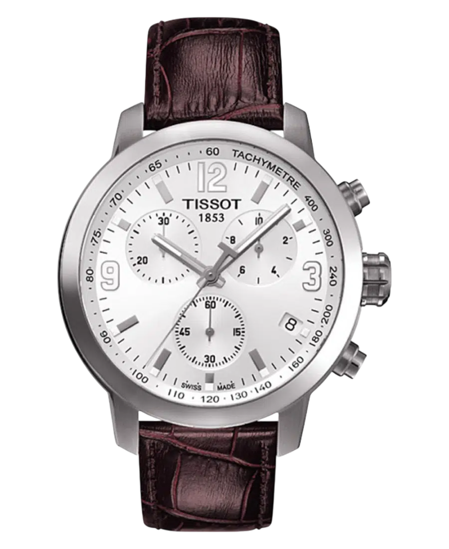 Tissot T-Sport Vit/Läder 42 mm T055.417.16.017.01 Tissot T-Sport Vit/Läder 42 mm T055.417.16.017.01