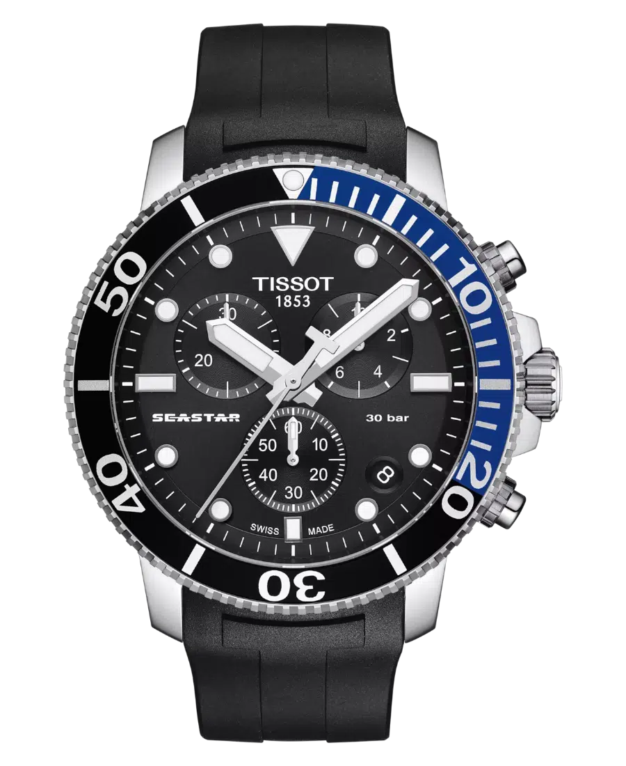 Tissot Seastar 1000 Svart/Gummi 45.5 mm T120.417.17.051.02 Tissot Seastar 1000 Svart/Gummi 45.5 mm T120.417.17.051.02