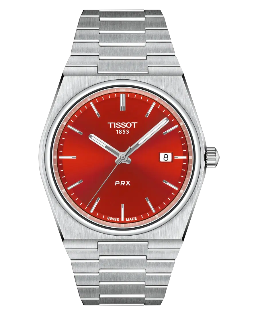 Tissot PRX Röd/Stål 40 mm T137.410.11.421.00 Tissot PRX Röd/Stål 40 mm T137.410.11.421.00