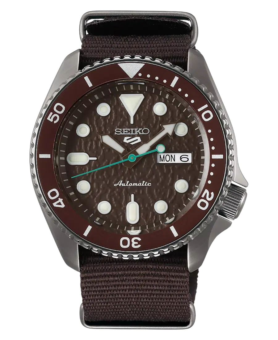 SRPD85K1 Seiko 5 Sports Automatic Brown/Textile 43mm - Bild 1