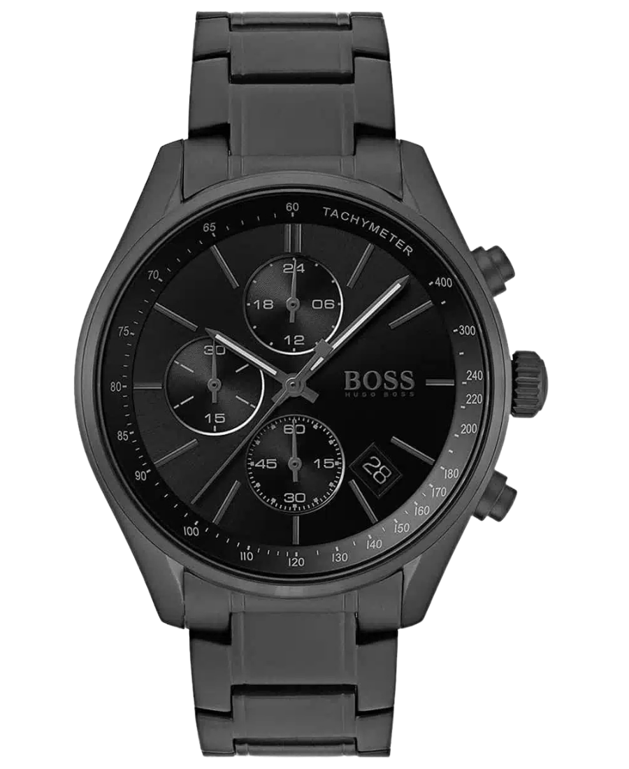 1513676 Hugo Boss Grand Prix Herrklocka 44 mm med Svart Stålarmband - Bild 1