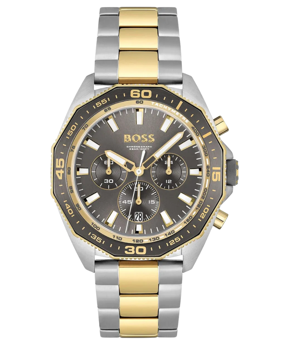 1513974 Hugo Boss Energy Herrklocka 44 mm med Tvåfärgat Stålarmband (Silver & Guld) - Bild 1