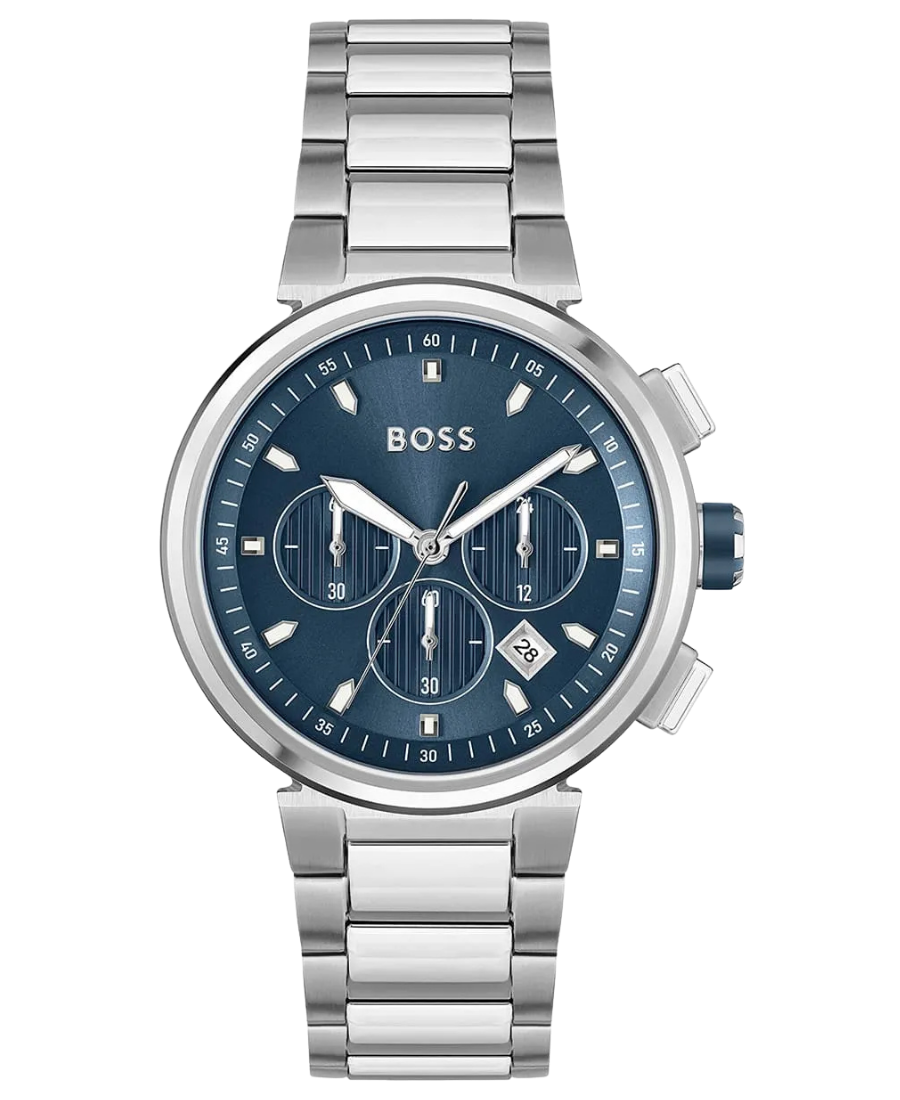 1513999 Hugo Boss One Herrklocka 44 mm med Silverfärgat Stålarmband - Bild 1