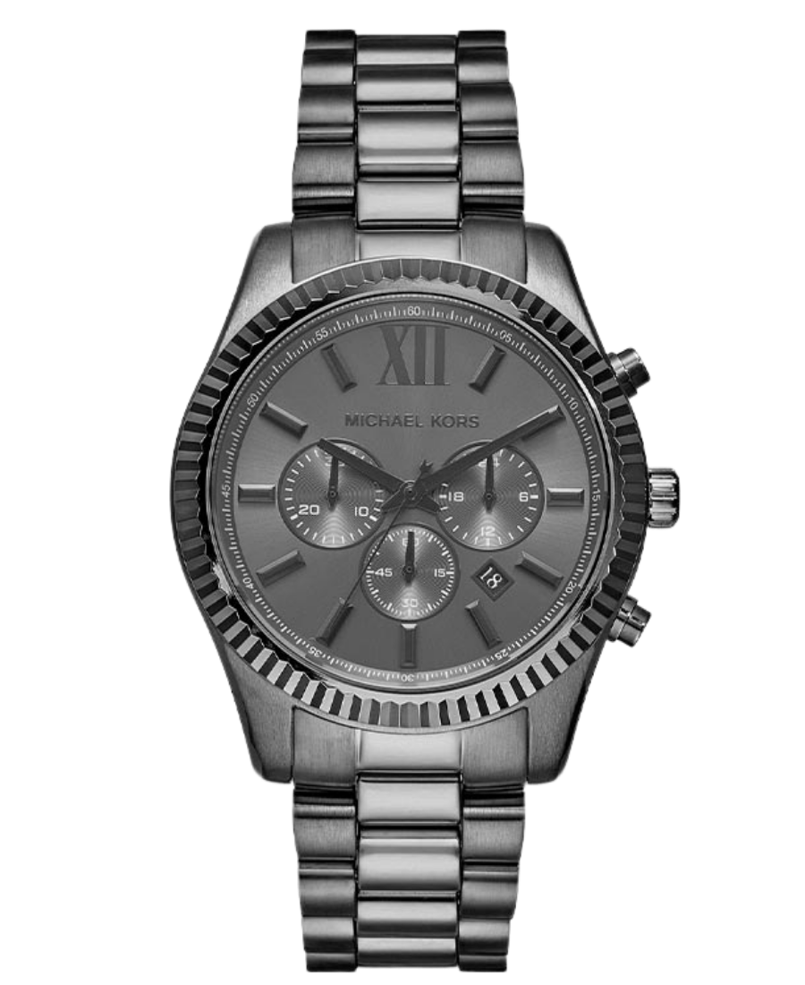 MK9154 1 Michael Kors Oversized Lexington Black-Tone Watch - Bild 1