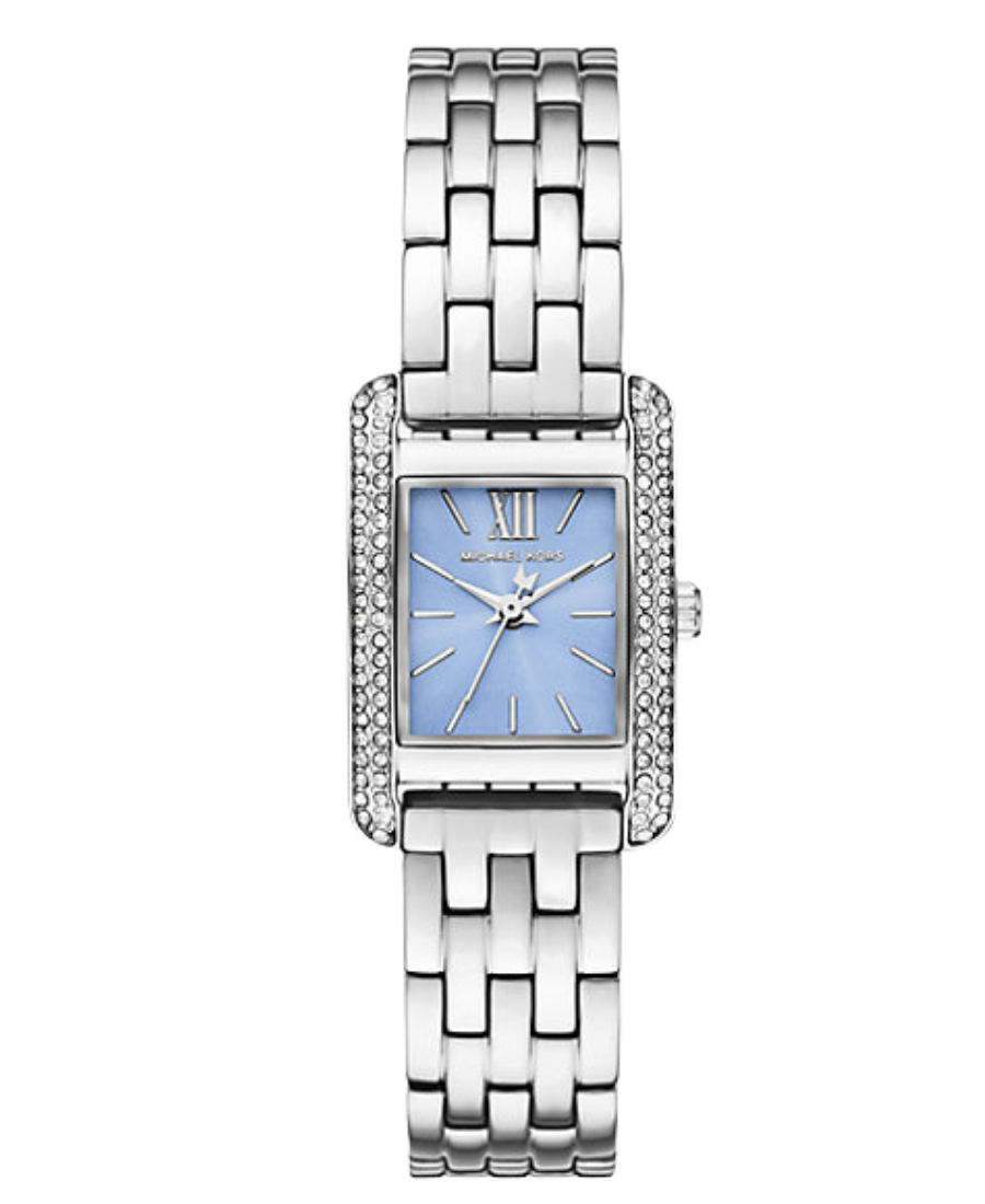 MKO1169 1 Michael Kors Mini Monroe Pavé Silver‑Tone Watch - Bild 1