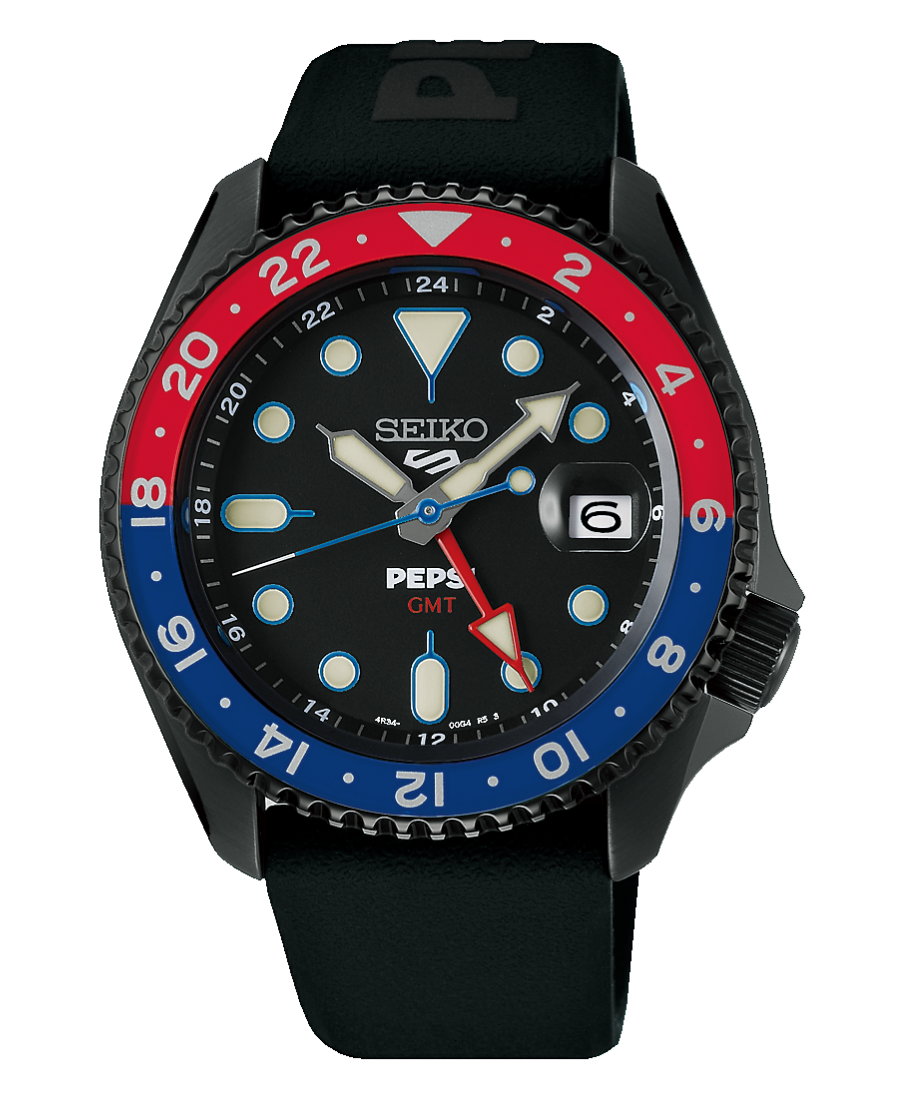 SSK047K1 Seiko SSK047K1 5 Sports Automatisk Herrklocka 42.5 mm – Pepsi® GMT Edition - Bild 1