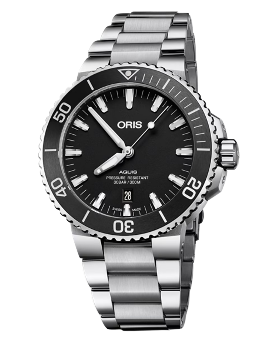 Urx 01 733 7730 4154 07 8 24 05 PEP Oris Aquis Date Herrklocka 43.5 mm 01 733 7730 4154 07 8 24 05 PEP - Bild 1