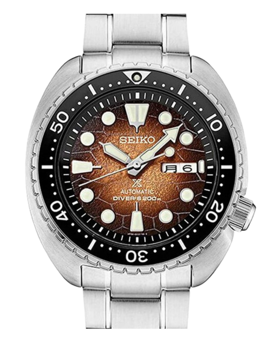 SRPH55 Seiko Prospex SRPH55 King Turtle 45mm Automatisk Dykarklocka Brun Stål - Bild 1