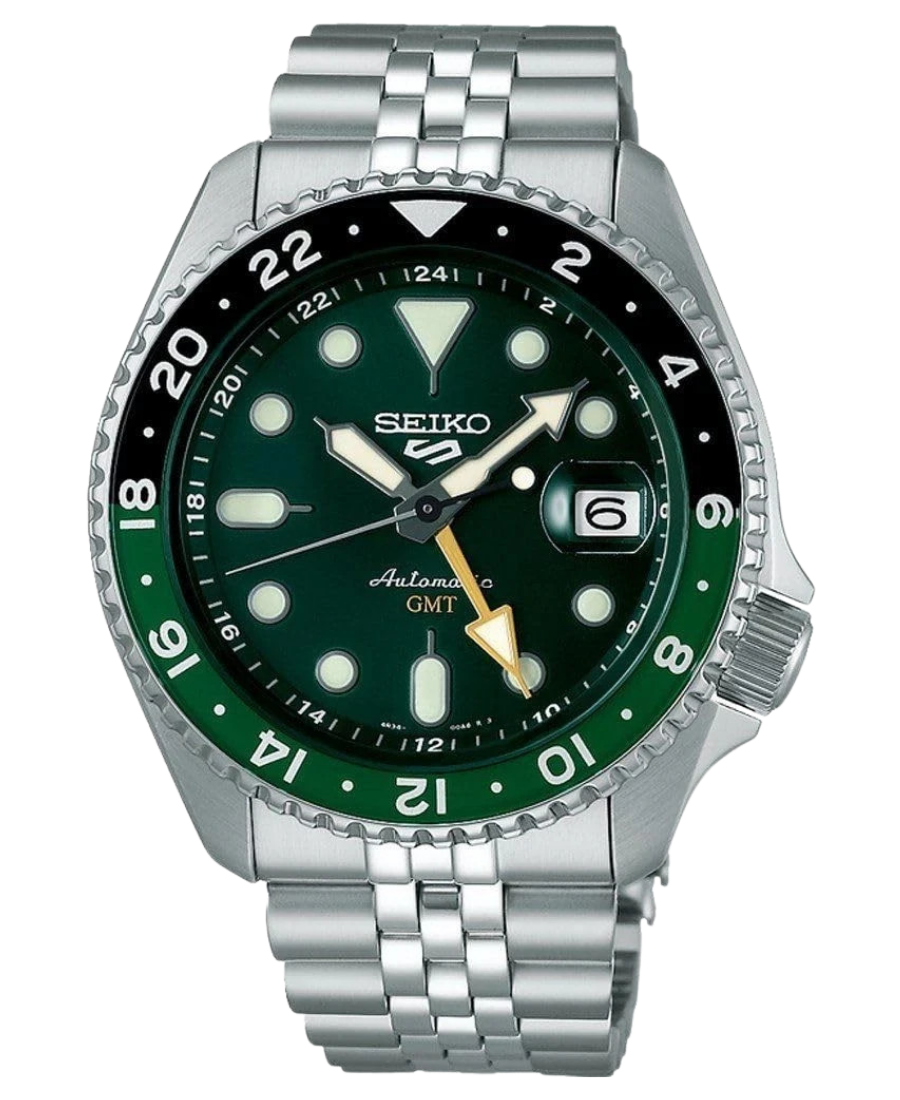 SSK050K1 Seiko 5 Sports GMT Forest Green Sunrise Limited Edition Herrklocka Automatic 42.5 mm - Bild 1