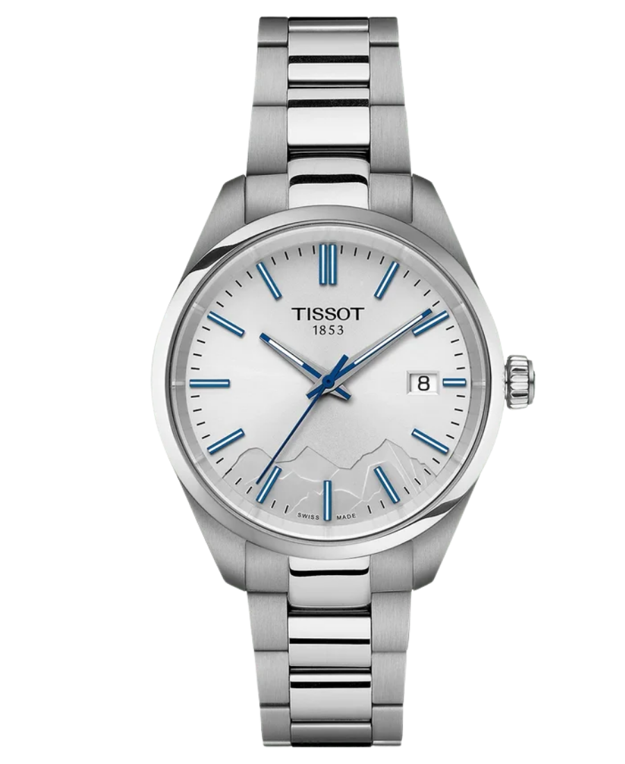 Urx T150.210.11.031.01 Tissot PR 100 Damklocka Quartz 34 mm – Silverfärgad Urtavla med Stållänk - Bild 1