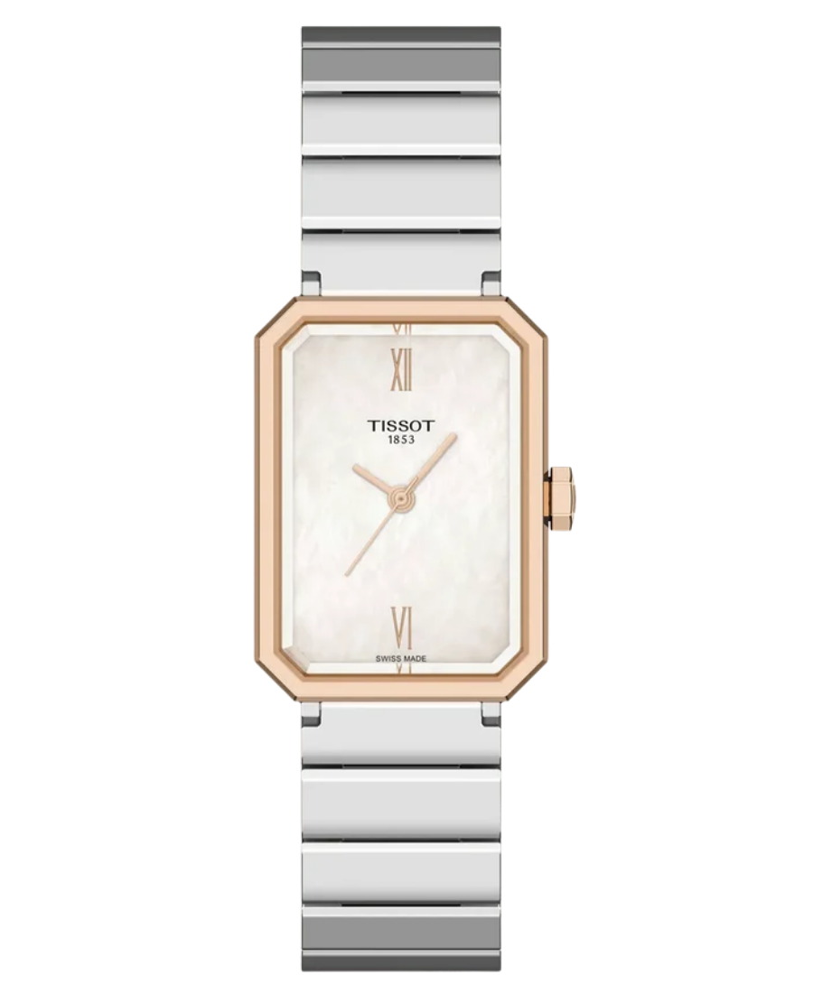 Urx T160.110.21.113.00 Tissot SRV Damklocka Quartz 30 mm – Vit Pärlemorurtavla med Stållänk - Bild 1