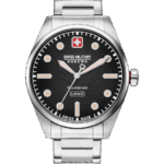 SWISS MILITARY Svart/Stål 42 mm 06-5345.7.04.007