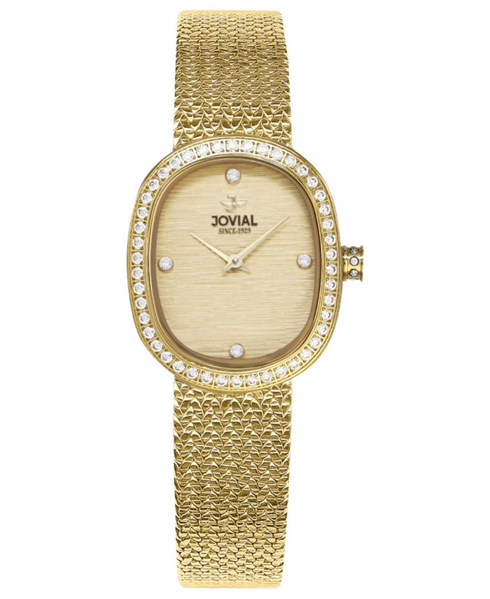Jovial Guld Klocka 1532 LGMQ 07 E - 26,5 x 31,5 MM