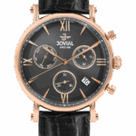 Jovial Svart/Läder 44 mm 4771GRLC13E