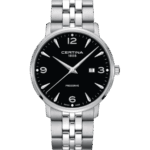 CERTINA DS Caimano Svart/Stål 39 mm C035.410.11.057.00
