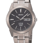 SEIKO Basic Svart/Titan 37 mm SGG731P1