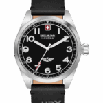 SWISS MILITARY Svart/Läder 42 mm SMWGA2100401