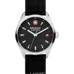 SWISS MILITARY Svart/Läder 35 mm SMWLB2200204