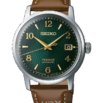 SEIKO Presage Automatisk Grön/Läder 38 mm SRPE45J1
