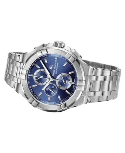 Maurice Lacroix Aikon Blå med indexmarkeringar/Stål 44 mm AI1018-SS002-430-1