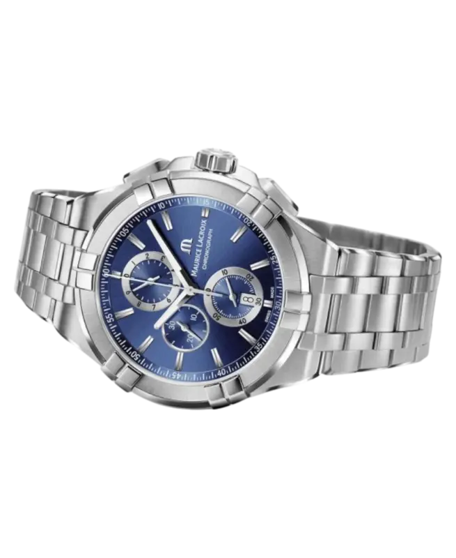 Maurice Lacroix Aikon Blå/Stål 44 mm AI1018-SS002-430-1