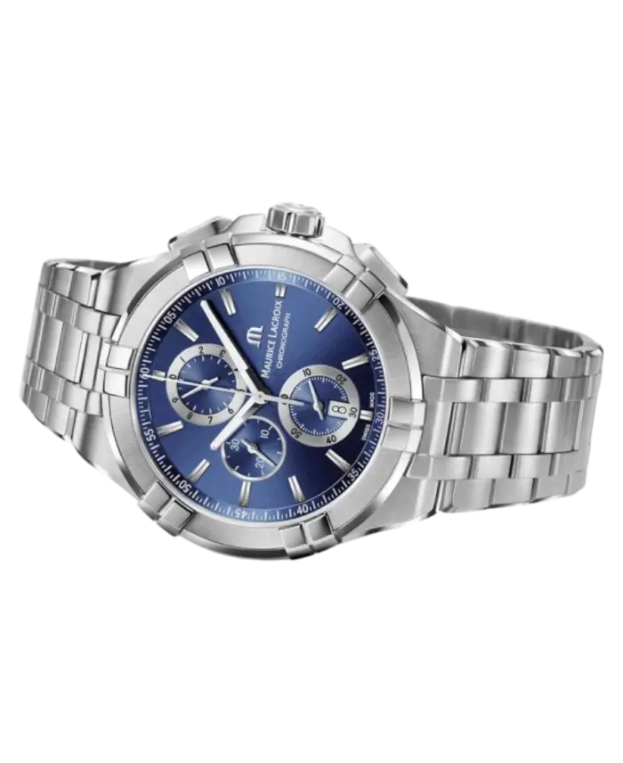 Maurice Lacroix Aikon Blå/Stål 44 mm AI1018-SS002-430-1