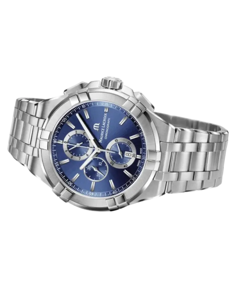 Maurice Lacroix Aikon Blå/Stål 44 mm AI1018-SS002-430-1