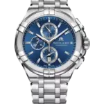 Maurice Lacroix Aikon Blå med indexmarkeringar/Stål 44 mm AI1018-SS002-430-1