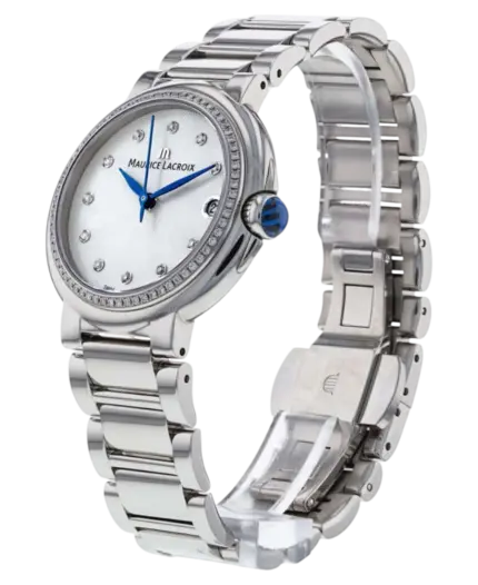 Maurice Lacroix Fiaba Silverfärgad pärlemor med diamanter/Stål 32 mm FA1004-SD502-170-1