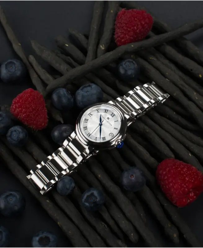 Maurice Lacroix Fiaba Silverfärgad/Stål 32 mm FA1004-SS002-110-1