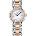 Longines PrimaLuna Vit pärlemor med diamanter/Stål 26.5 mm L8.110.5.89.6