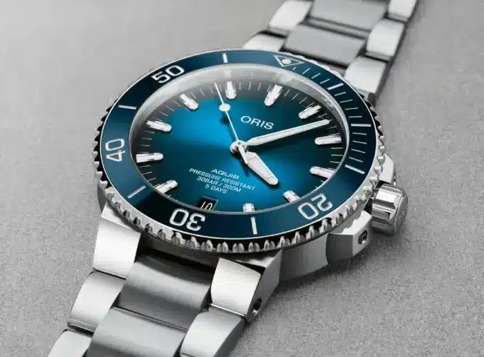 Oris Diving Blå/Stål 43.5 mm Automatisk 01 400 7763 4135-07 8 24 09PEB