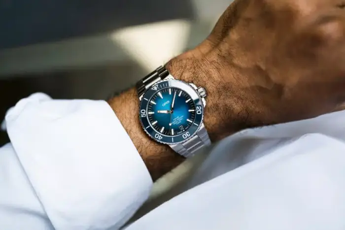 Oris Diving Blå/Stål 43.5 mm Automatisk 01 400 7763 4135-07 8 24 09PEB