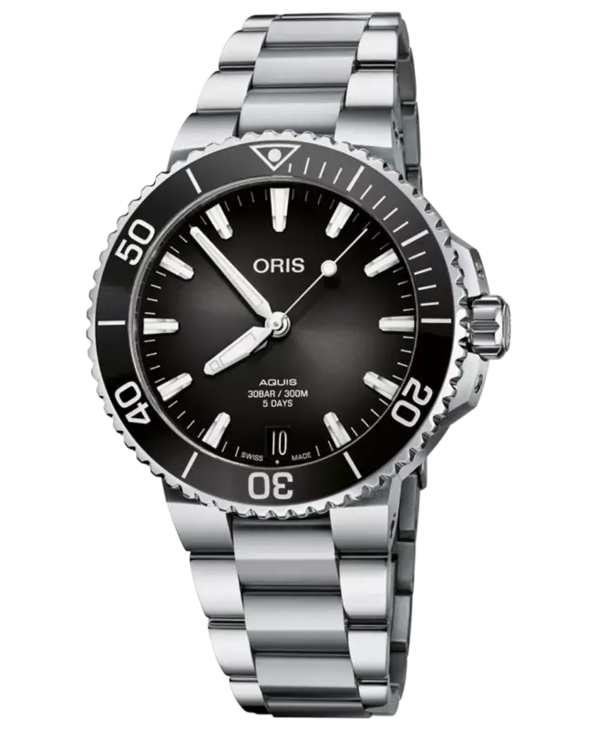 Oris Aquis Grå/Stål 41.5 mm Automatisk 01 400 7769 4154-07 8 22 09PEB