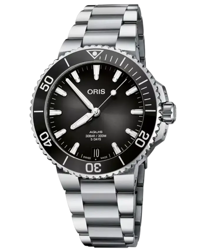Oris Aquis Grå/Stål 41.5 mm Automatisk 01 400 7769 4154-07 8 22 09PEB