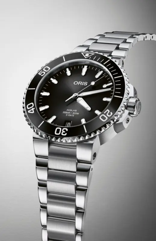 Oris Aquis Grå/Stål 41.5 mm Automatisk 01 400 7769 4154-07 8 22 09PEB