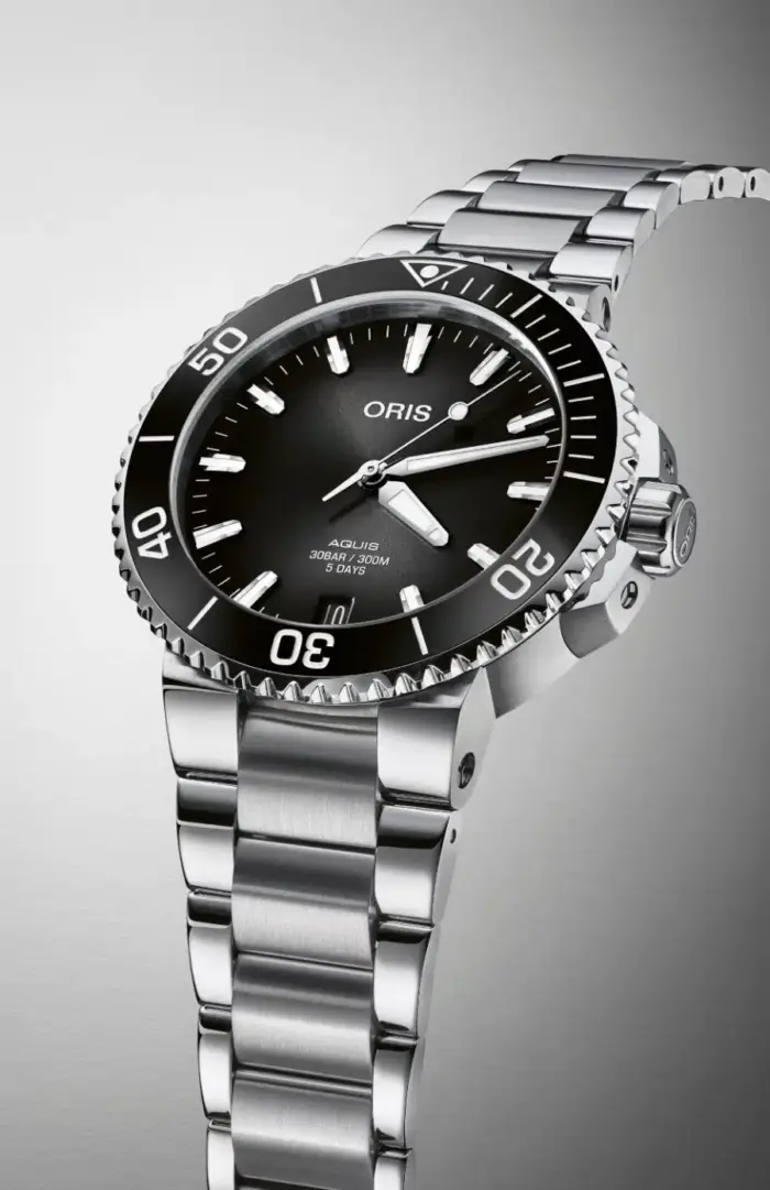 Oris Aquis Grå/Stål 41.5 mm Automatisk 01 400 7769 4154-07 8 22 09PEB