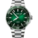 Oris Aquis Automatisk Grön/Stål 41.5 mm 01 400 7769 4157-07 8 22 09PEB